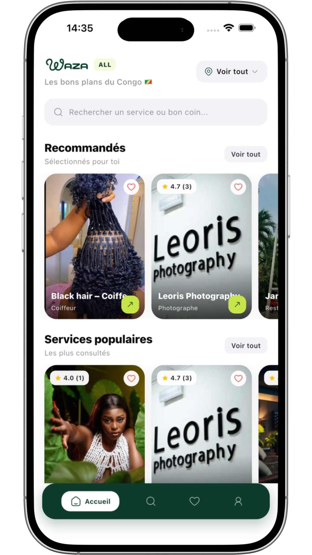 Waza — App services Congo